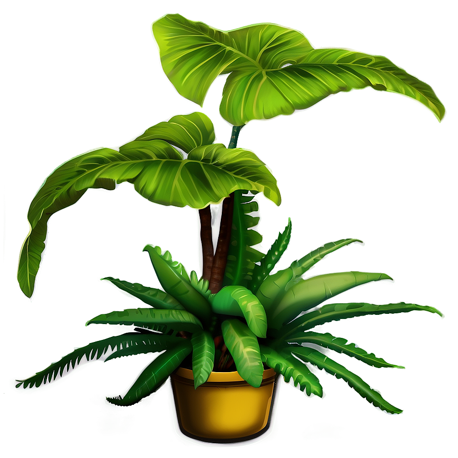 Leafy Floor Plant Png Lij34 PNG image