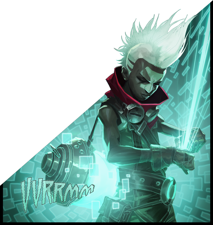 Leagueof Legends Ekko Artwork PNG image