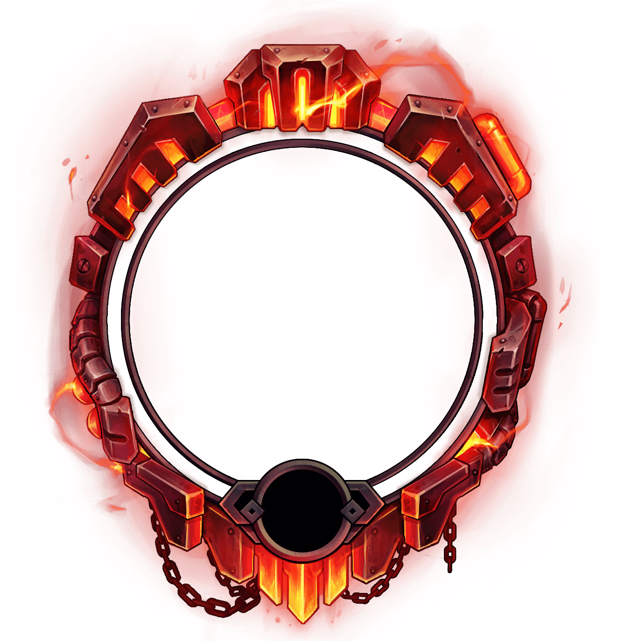 Leagueof Legends Flaming Circle Icon PNG image