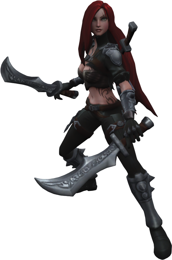 Leagueof Legends Red Haired Champion PNG image