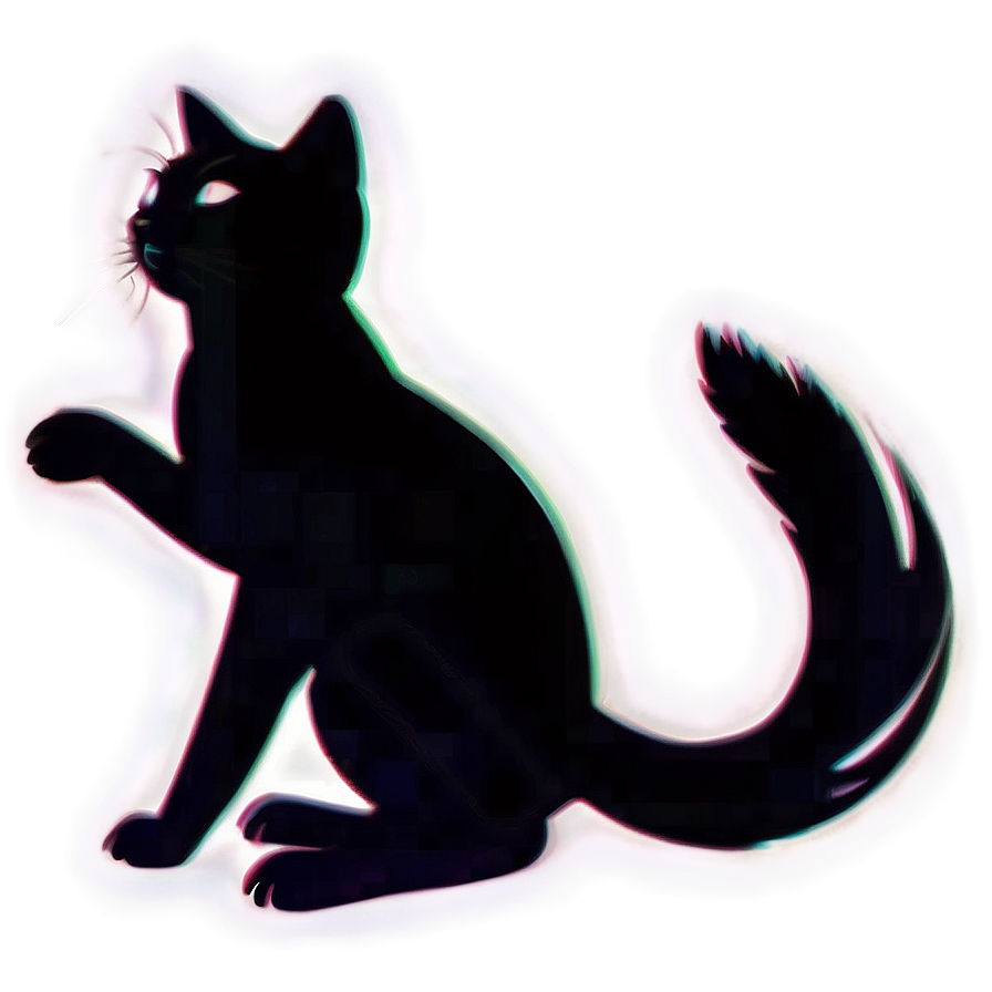 Leaping Cat Silhouette Png 06122024 PNG image