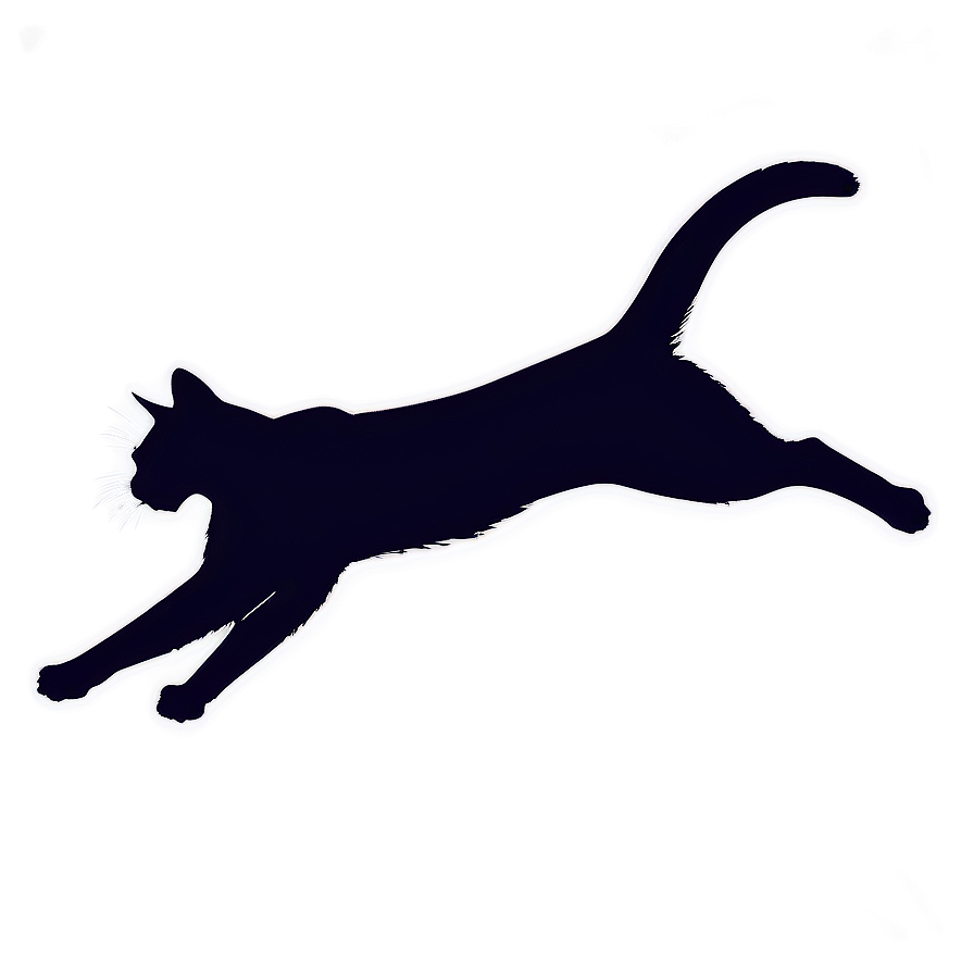 Leaping Cat Silhouette Png Thg PNG image