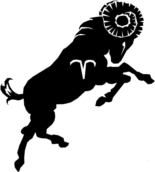 Leaping Taurus Silhouette PNG image