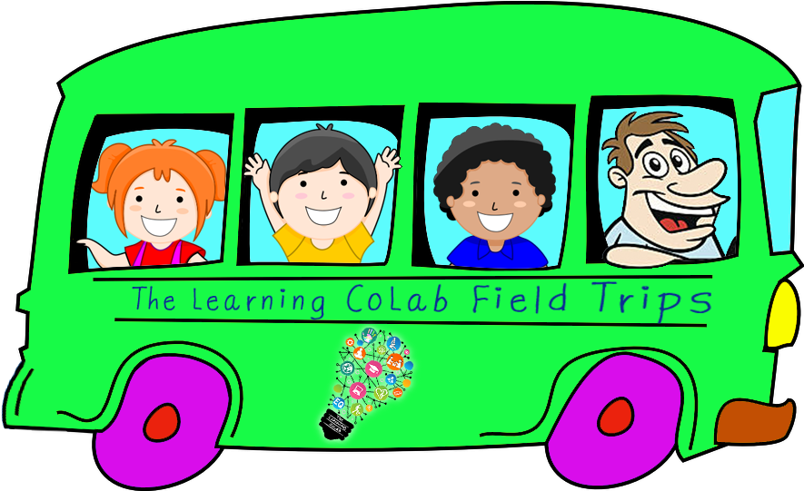 Learning Colab Field Trip Bus PNG image