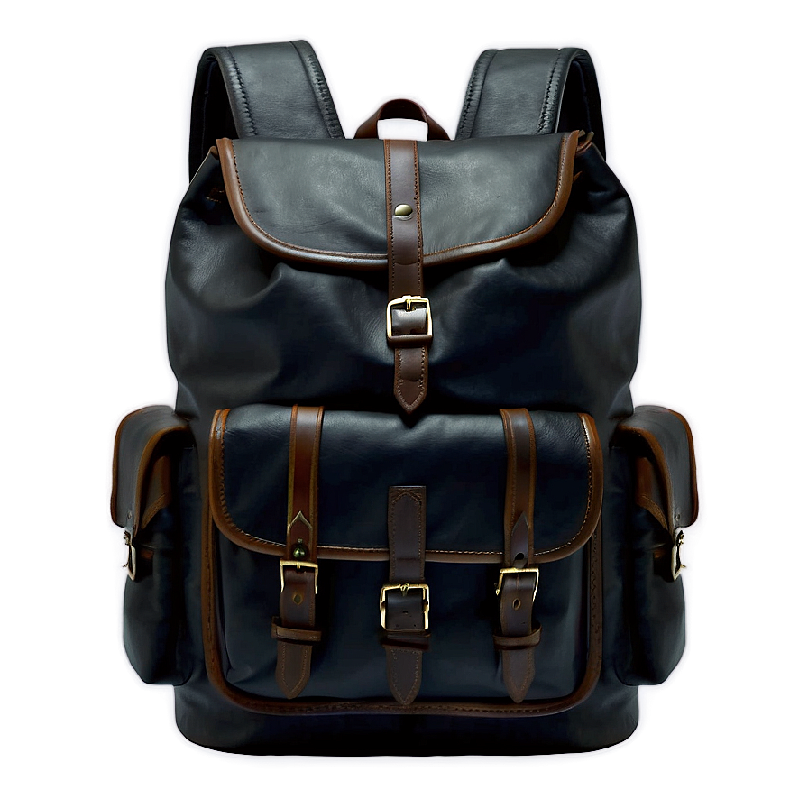 Leather Backpack Png 05252024 PNG image