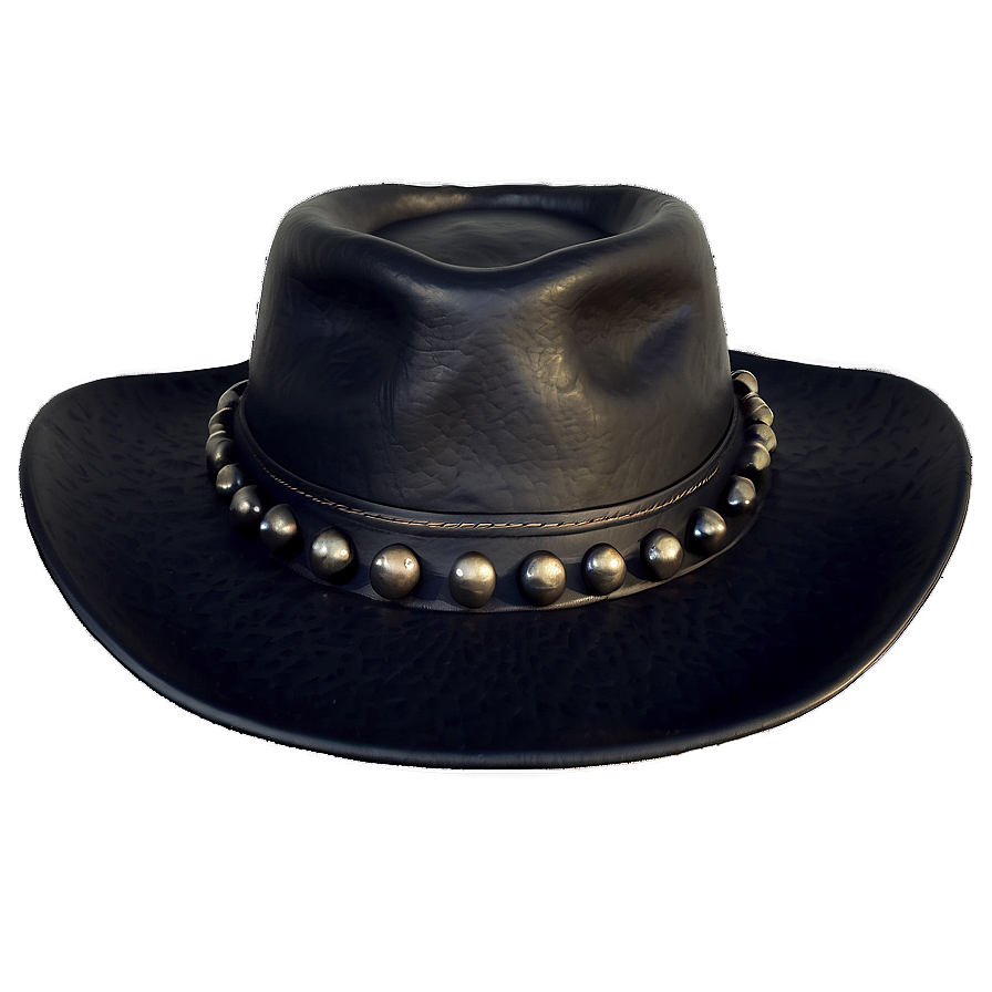 Leather Black Cowboy Hat Png 29 PNG image