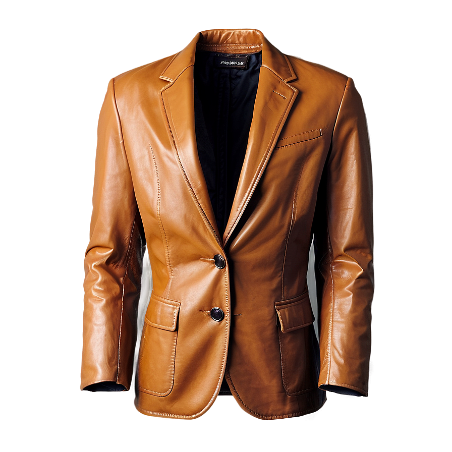 Leather Blazer Jacket Png Ftt PNG image