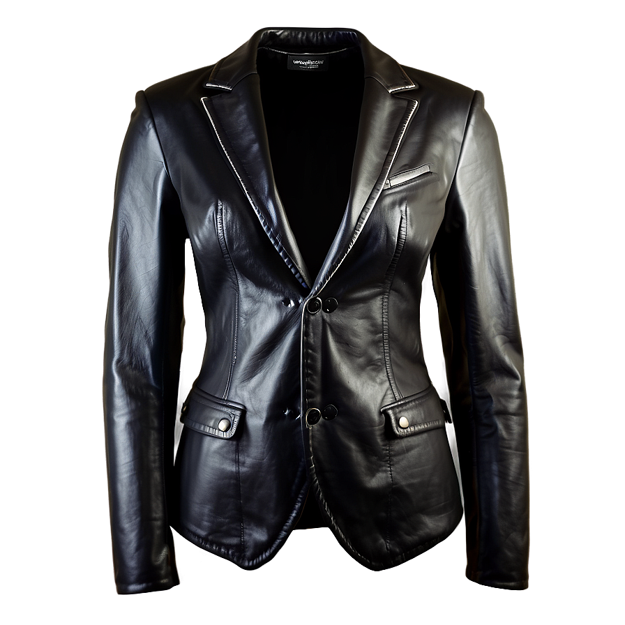 Leather Blazer Jacket Png Oxg17 PNG image