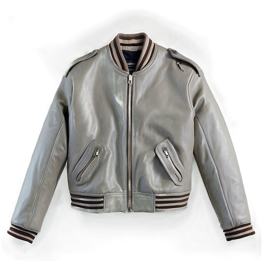 Leather Bomber Jacket Png Yfn82 PNG image