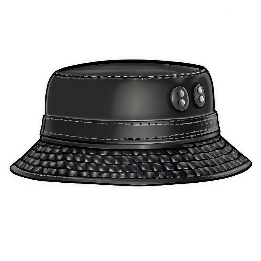 Leather Bucket Hat Png 05252024 PNG image