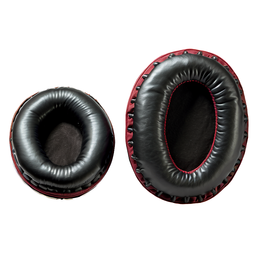 Leather Ear Cushions Headphone Png 05252024 PNG image
