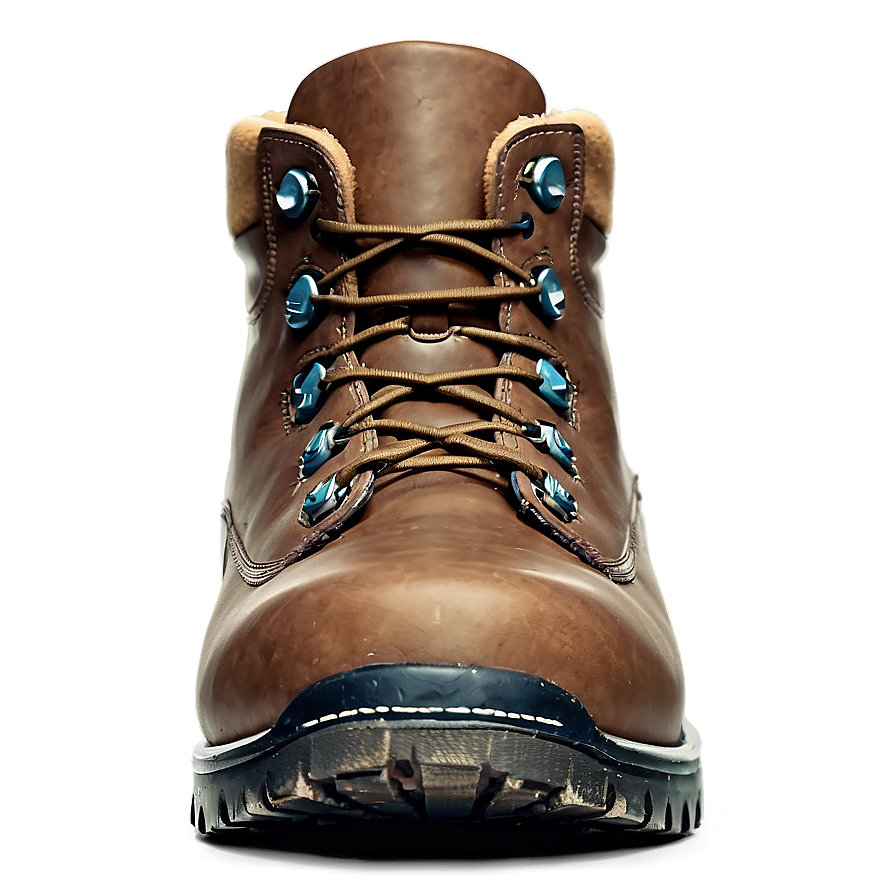 Leather Hiking Boots Png 06282024 PNG image