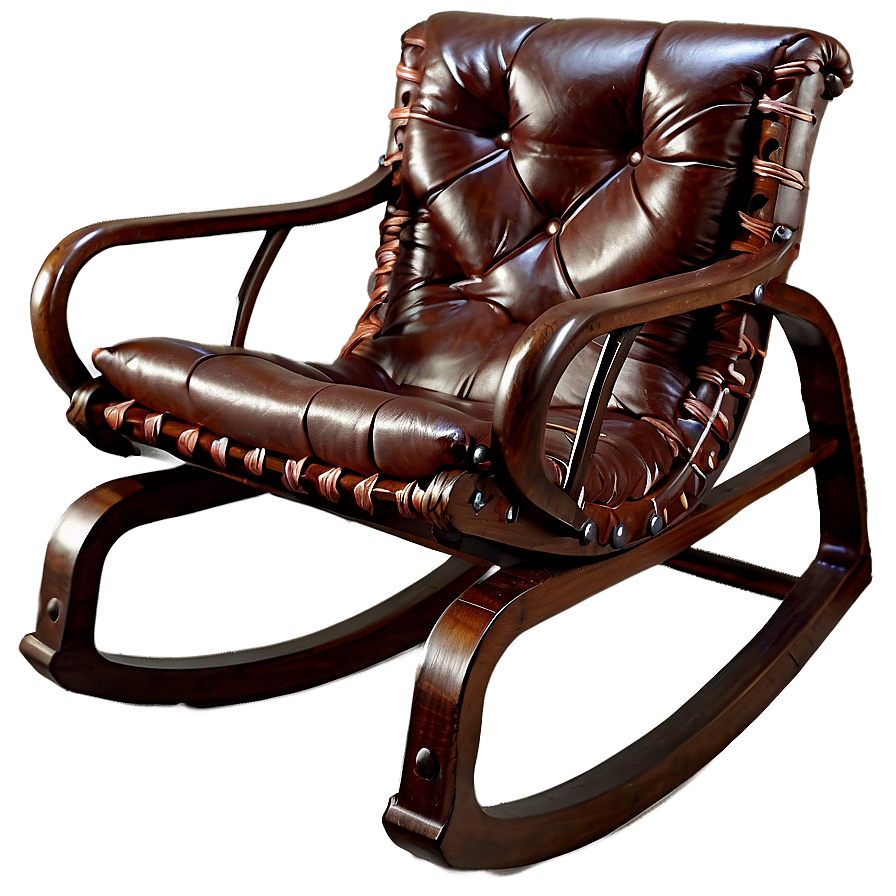 Leather Rocking Chair Png Orl PNG image