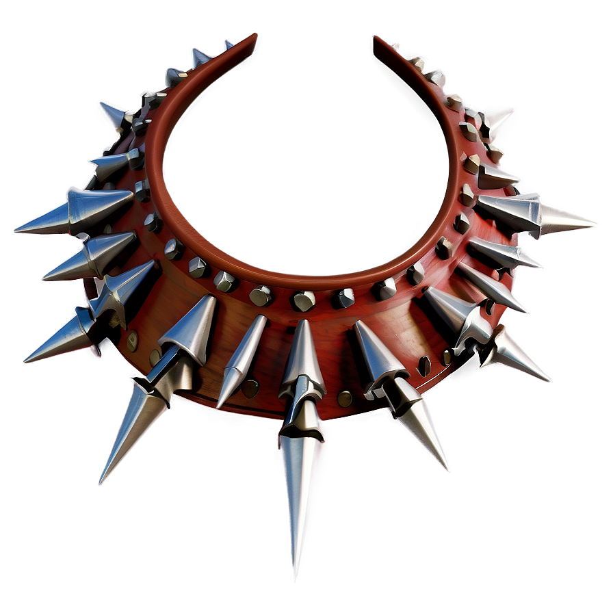 Leather Spiked Collar Png Jvm60 PNG image