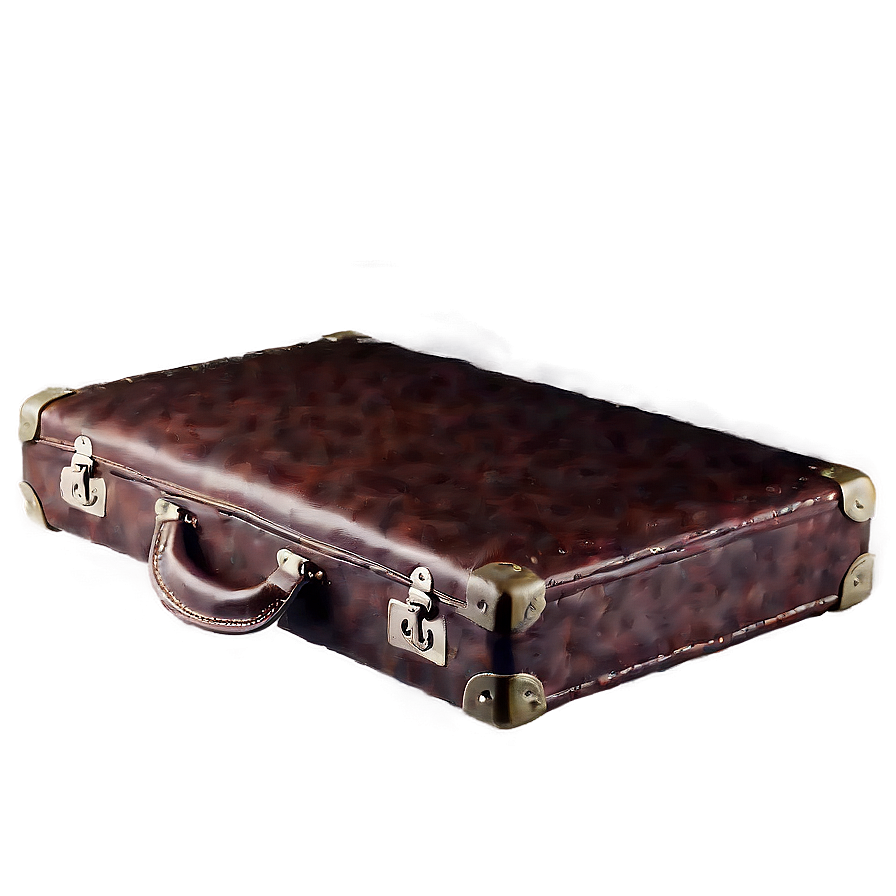 Leather Suitcase Png 05252024 PNG image