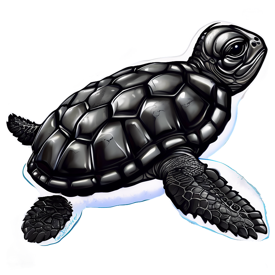 Leatherback Sea Turtle Hatchling Png 06292024 PNG image