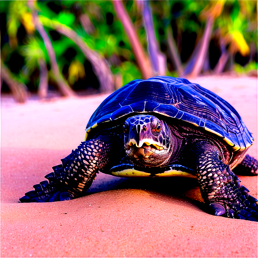 Leatherback Turtle Beach Walk Png 2 PNG image