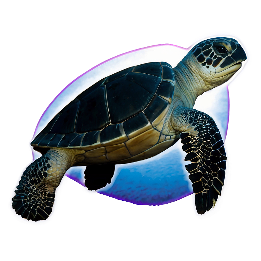 Leatherback Turtle In Moonlight Png 06292024 PNG image