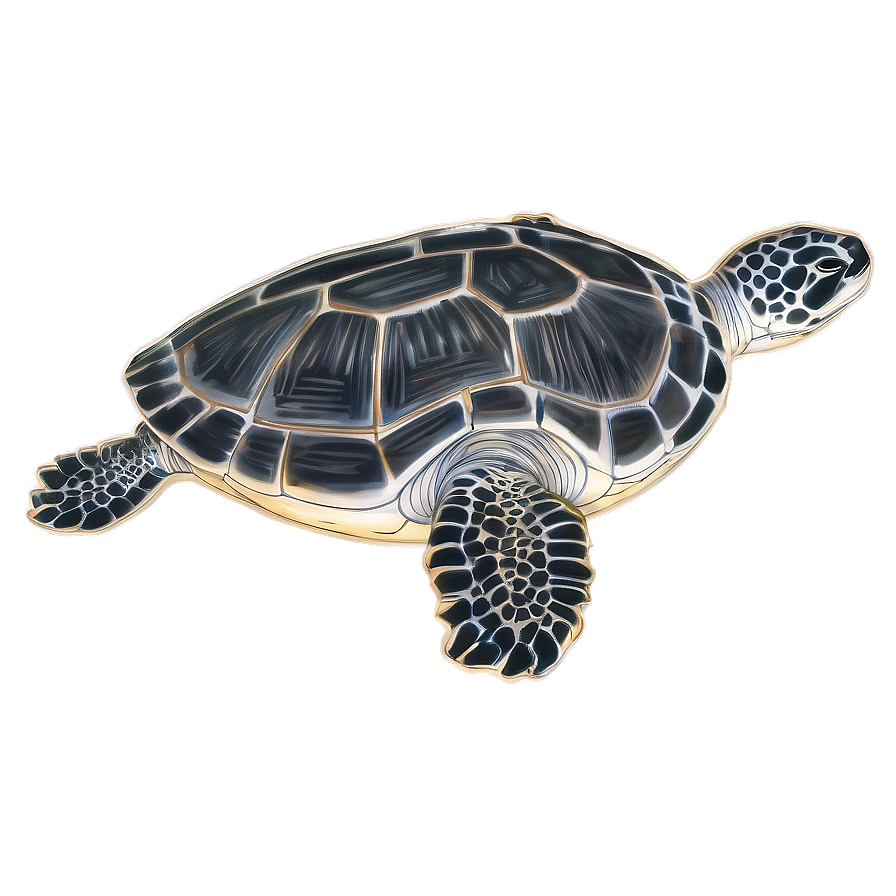 Leatherback Turtle In Seagrass Png 06292024 PNG image