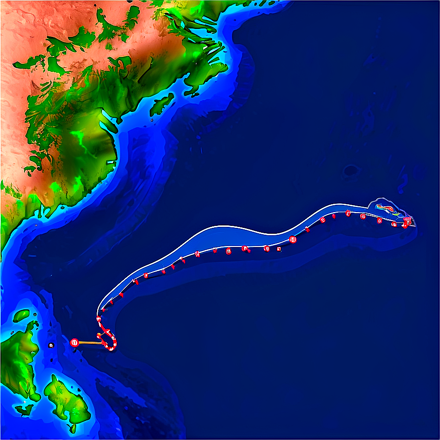 Leatherback Turtle Migration Route Png 06292024 PNG image