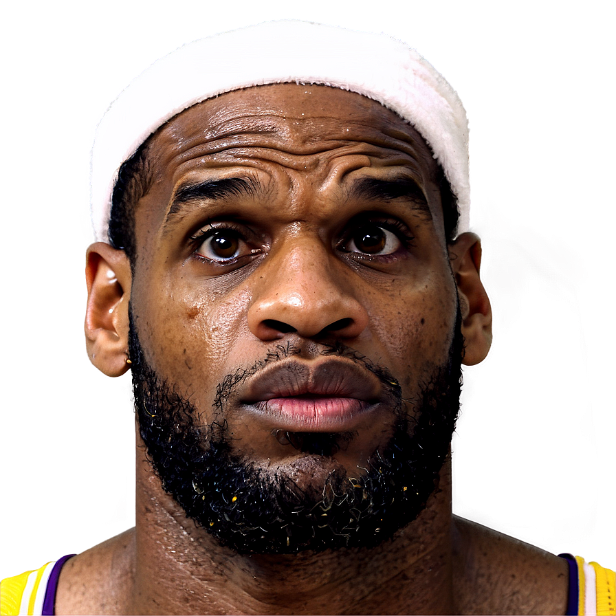 Lebron James Face Close-up Png 19 PNG image