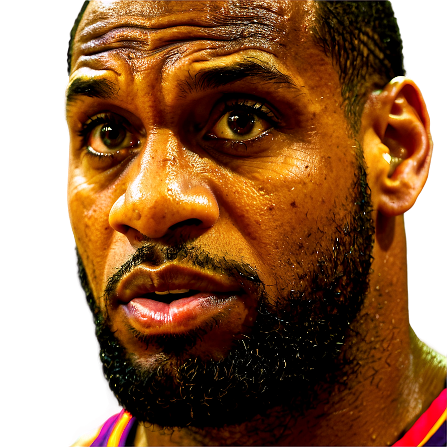 Lebron James Playoff Intensity Png 94 PNG image