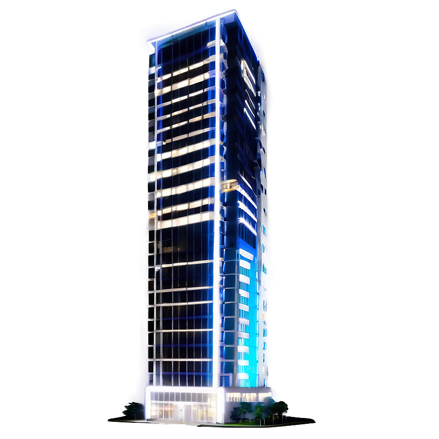 Led-lit Skyscraper Png 05212024 PNG image