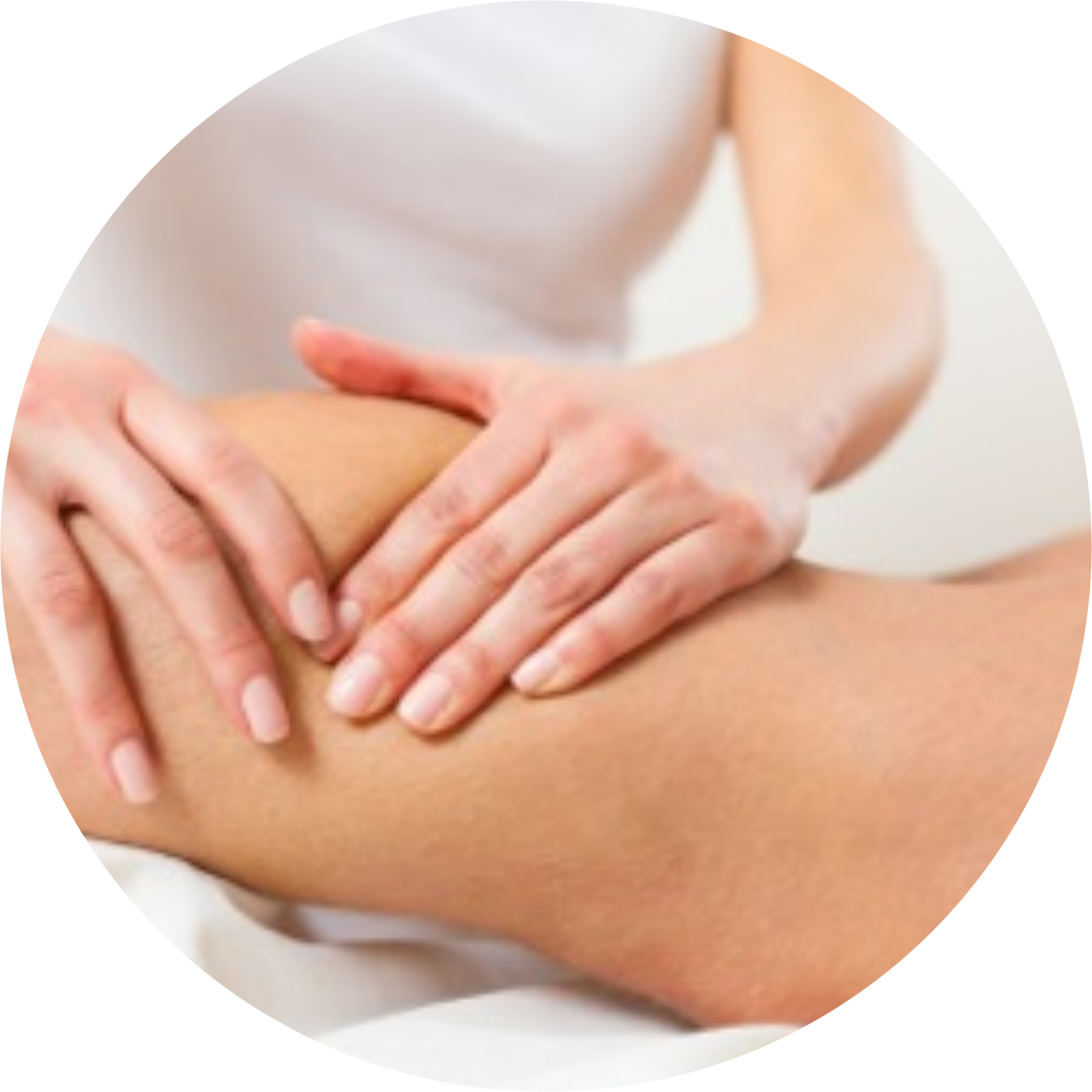 Leg Massage Therapy Session PNG image