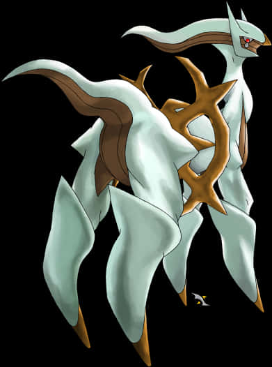 Legendary Pokemon Arceus Artwork PNG image