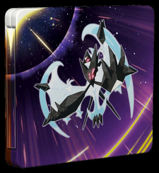 Legendary Pokemon Necrozma Dusk Mane Card Art PNG image