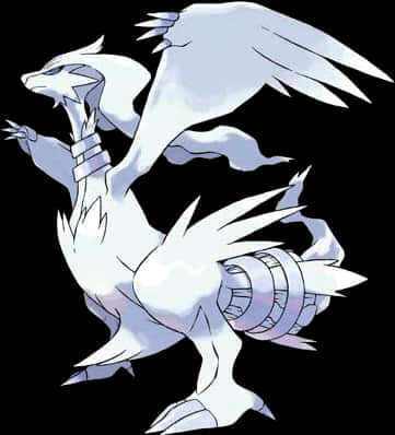 Legendary Pokemon Reshiram Illustration PNG image