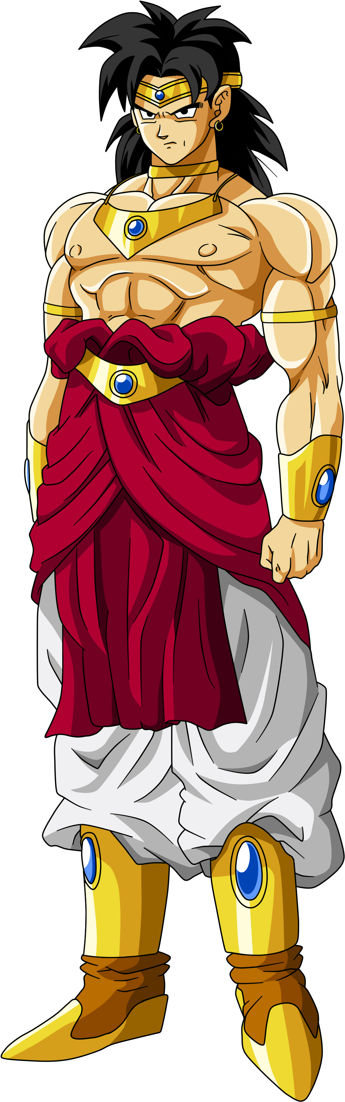 Legendary Saiyan Broly Full Body PNG image