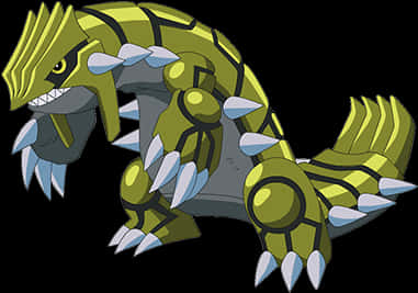 Legendary Steel Dragon Pokemon Giratina Origin Form PNG image