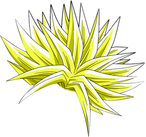 Legendary Super Saiyan Broly Hair PNG image