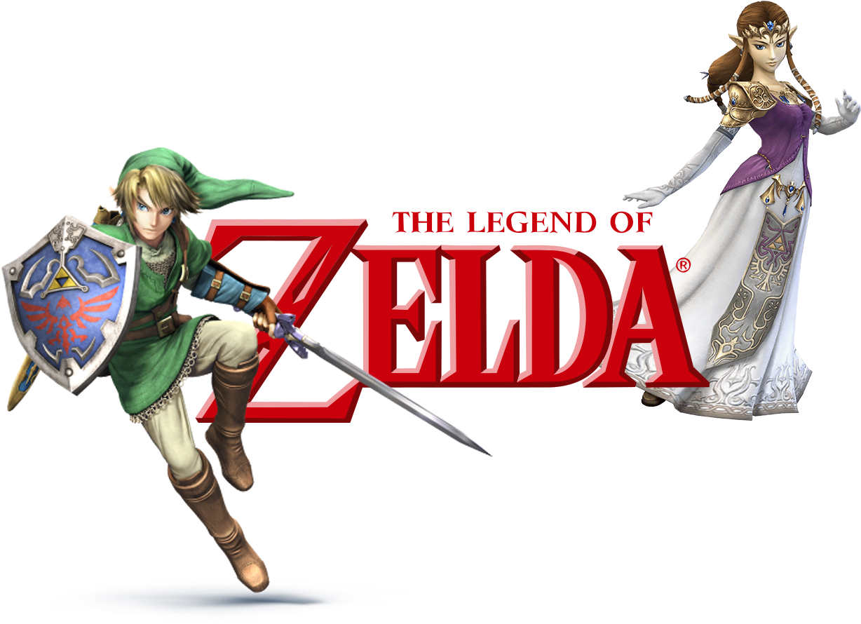 Legendof Zelda Linkand Zelda PNG image