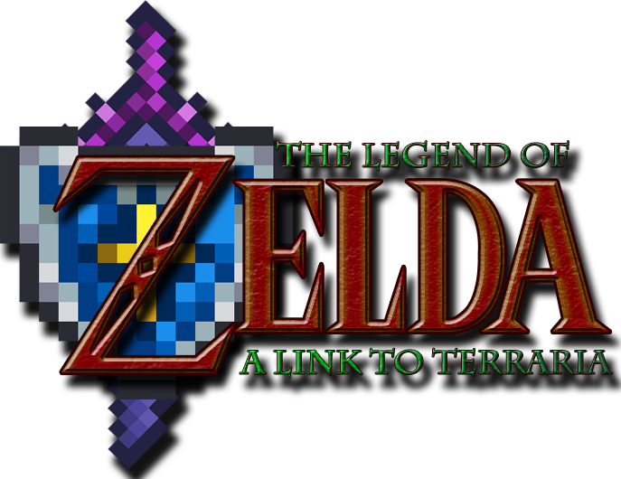 Legendof Zelda Linkto Terraria Logo PNG image