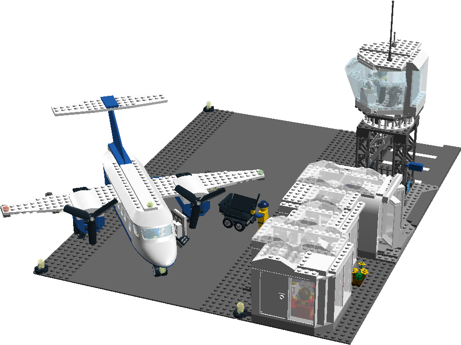 Lego Airport Scene PNG image