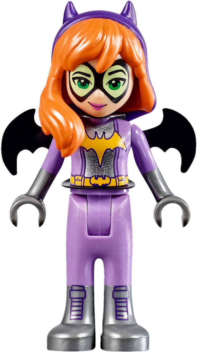 Lego Batgirl Figure Pose PNG image