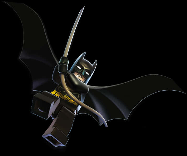 Lego Batman With Sword PNG image