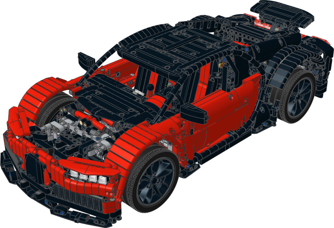 Lego Bugatti Chiron Model Design PNG image