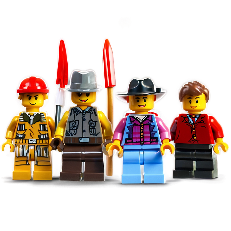 Lego City Minifigures Png 06262024 PNG image