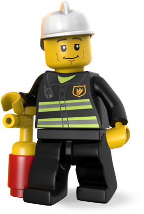 Lego Firefighter Figurine.png PNG image