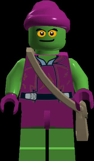 Lego Green Goblin Figure PNG image