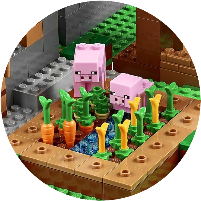 Lego_ Minecraft_ Pig_ Figures PNG image