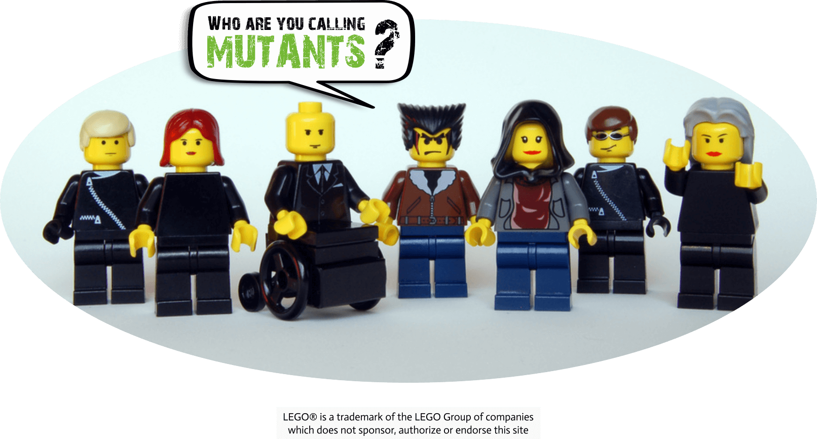 Lego Mutants Question Bubble PNG image