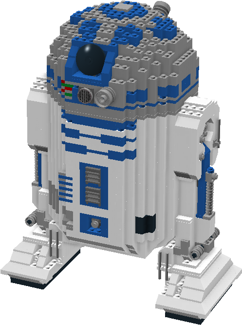 Lego R2 D2 Model PNG image