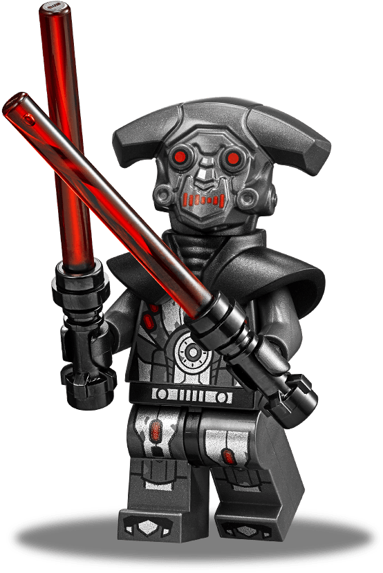 Lego Sith Droidwith Lightsabers PNG image