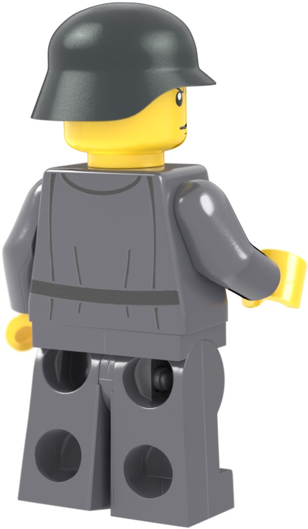 Lego Soldier Profile View PNG image