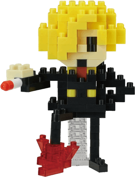 Lego Style Animated Character Figure PNG image