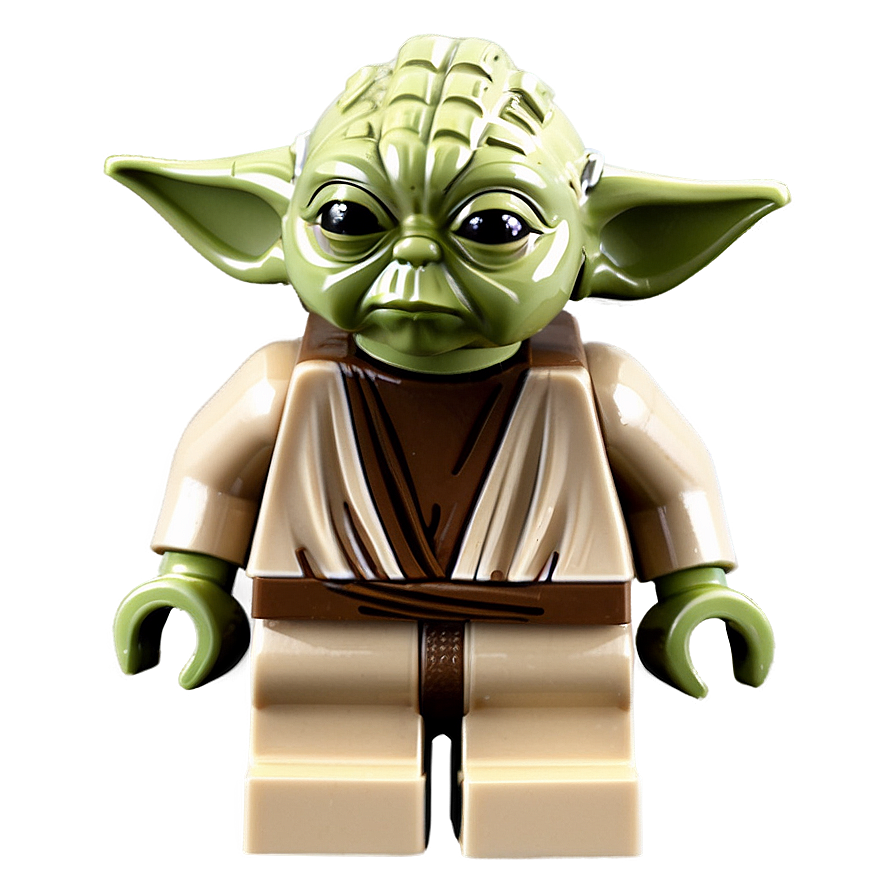 Lego Yoda Set Display Png Mwe PNG image